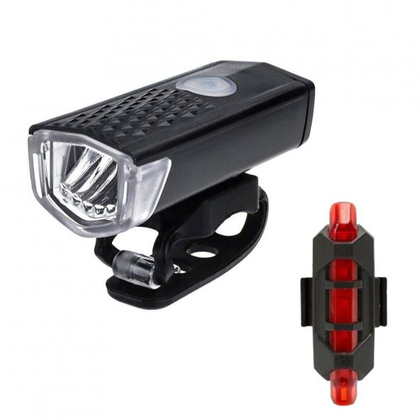 USB Şarj Edilebilir LED Bisiklet Far Ön Işık Kuyruk Lambası