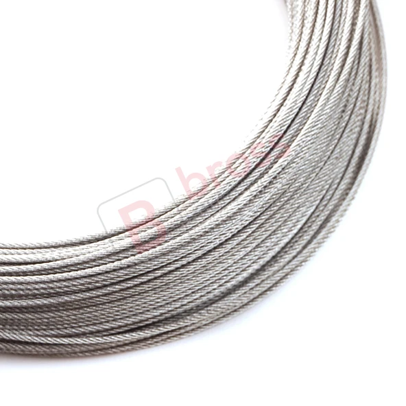 Araç Cam Kriko Tamiri için 7x7 Çelik Tel Halat Tamir Kablosu Çap: 1.7 mm Uzunluk: 100 metre - Resim 3