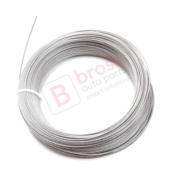 Araç Cam Kriko Tamiri için 7x7 Çelik Tel Halat Tamir Kablosu Çap: 1.7 mm Uzunluk: 100 metre ürün görseli 1