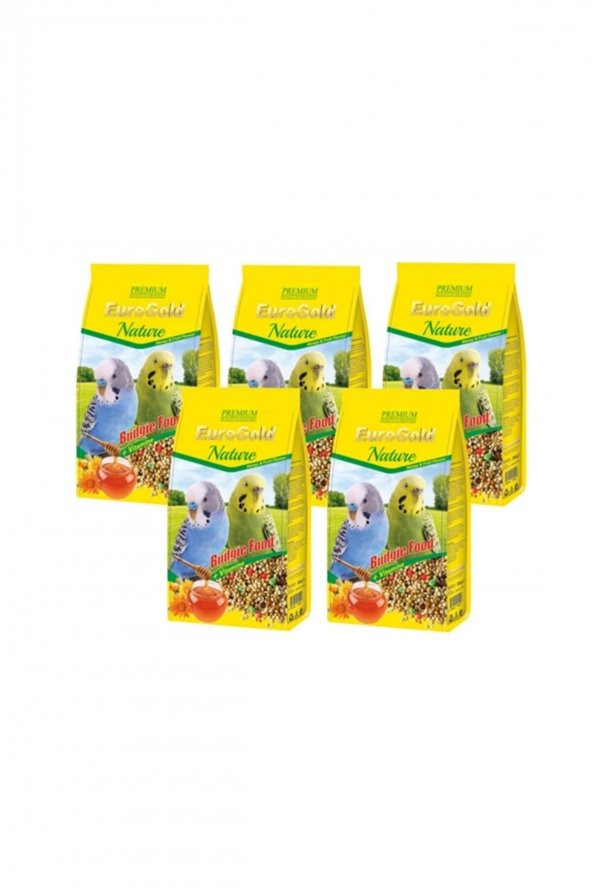 EuroGold Nature Ballı Muhabbet Kuşu Yemi 1kg X 5 Adet