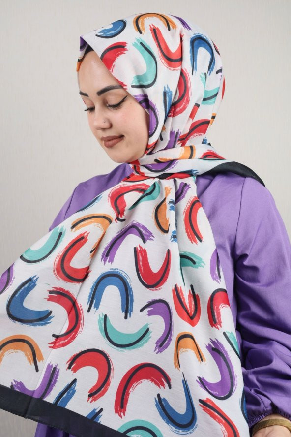 Quare Desenli Soft Fresh Şal - Desen-01 - Renk-01 -21 - 1