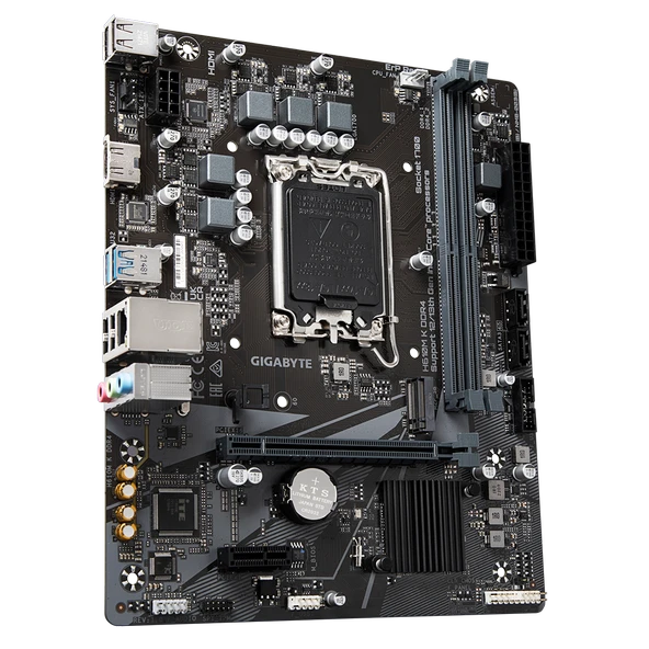 GIGABYTE H610M K DDR4 3200MHZ M.2 HDMI MATX 1700P - Resim 2