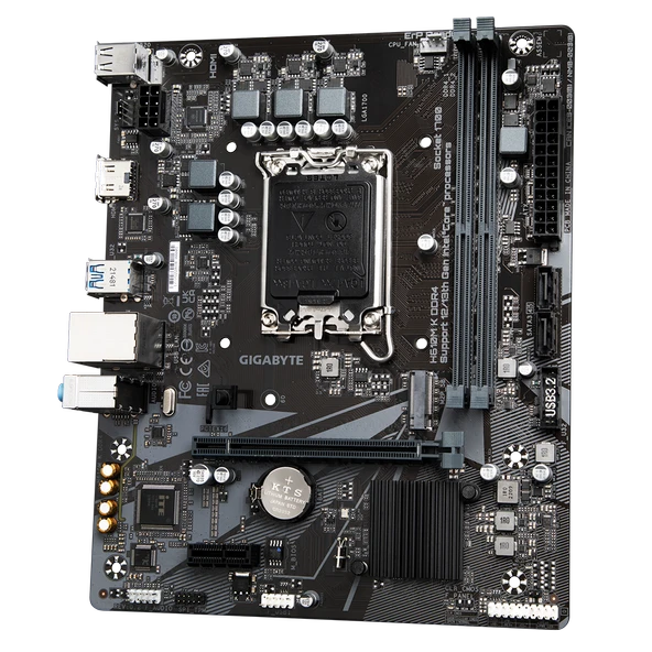 GIGABYTE H610M K DDR4 3200MHZ M.2 HDMI MATX 1700P - Resim 3
