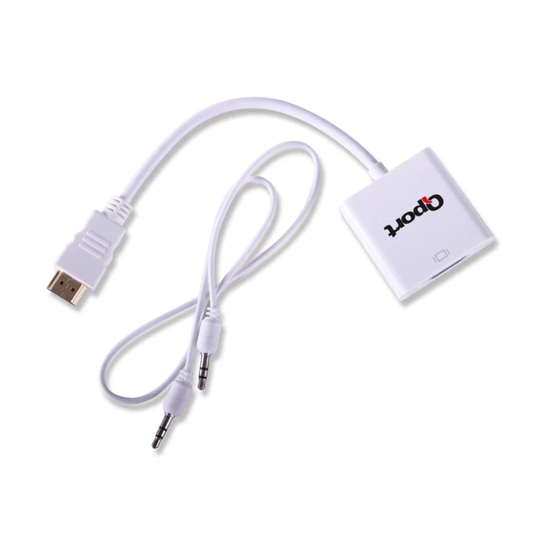 QPORT Q-HD-VGJ HVJ HDMI TO VGA ÇEVİRİCİ - 2