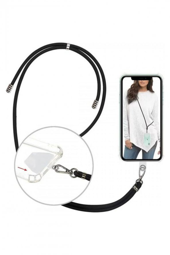 Iphone, Samsung, Huawei, Xiaomi, Oppo Kılıfları Için Üniversal Ipli Boyun Askılığı - 2