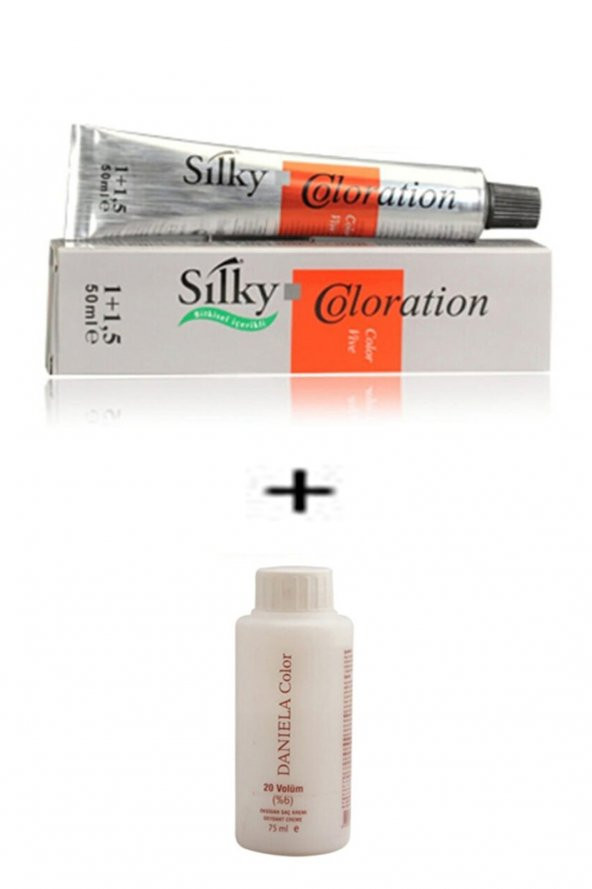 Silky Saç Boyası 5.0 YOĞUN AÇIK KAHVE  1+1,5 50 ml