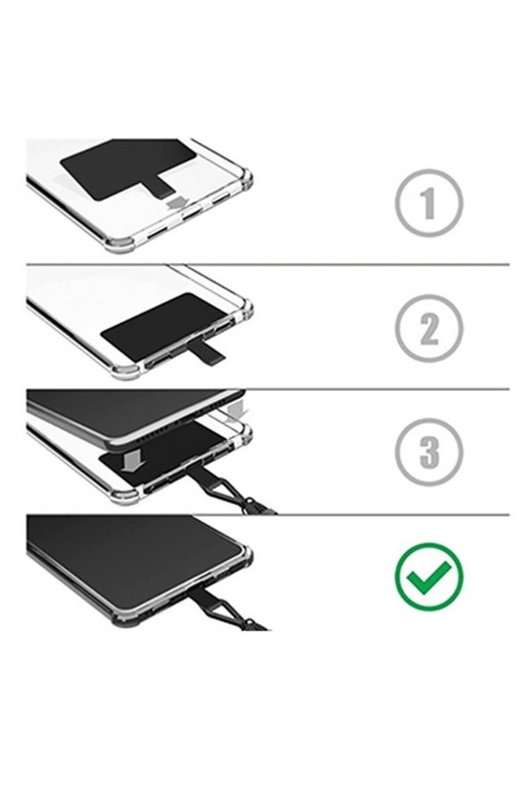 Gümüş Taşlı Telefon Charmı, Telefon Askısı, Telefon Ipi - 3