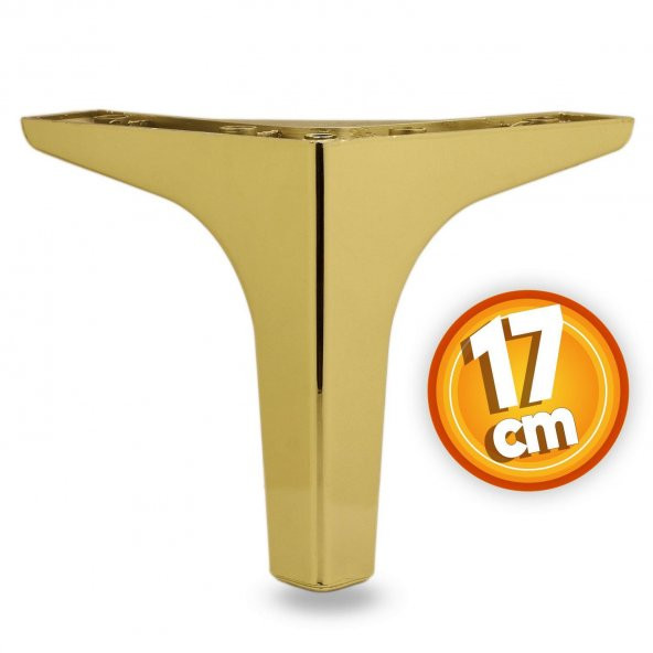 Sedef Lüks Mobilya Kanepe Tv Ünitesi Konsol Koltuk Ayağı 17 Cm Gold Ayakları 4 Adet - 3