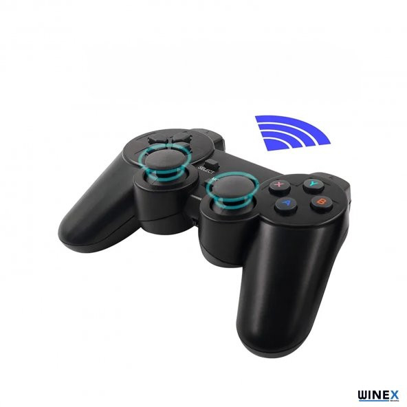 Winex 4K Android TV Stick ve Retro Game Konsol 10000 Oyunlu 64GB Siyah - 4