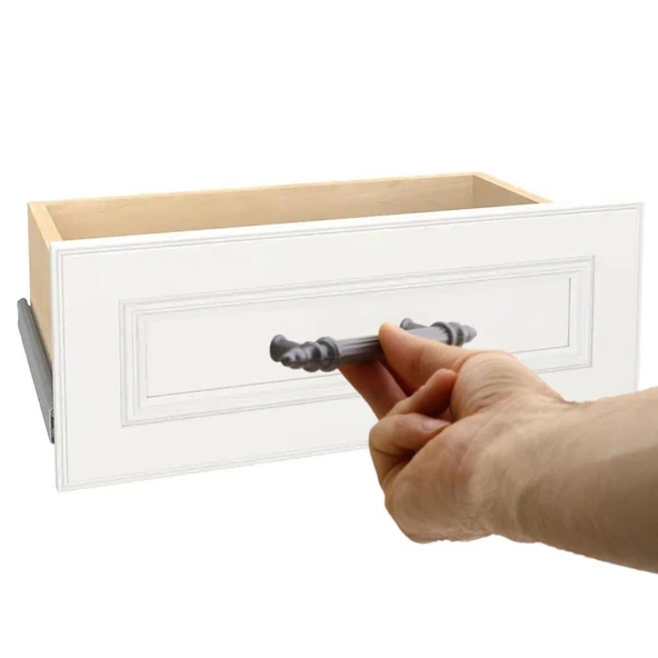 Polavit 96 Mm (SERT PLASTİK) Kulp Mobilya Çekmece Mutfak Dolap Dolabı Kulpu Kulbu Kulpları (10 ADET) - 5