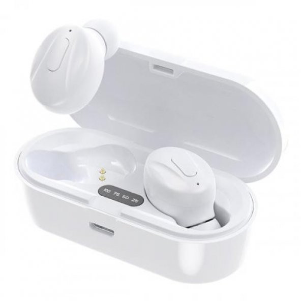 Coofbe Bluetooth Vers.5.0 Dijital Ekranlı Şarj Kutulu Bluetooth Kulaklık Suya Dayanıklı Dokunmatik - 6