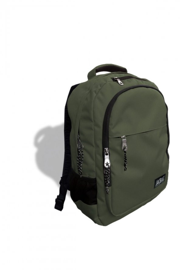 Student Backpack-iki Bölmeli Sırt Çantası Haki