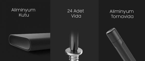 Coofbe Çelik Wiha 24 Parça Profesyonel Tornovida Seti Tamr Seti Wiha Çelik Paslanmaz Kutulu Tamir Seti - 3