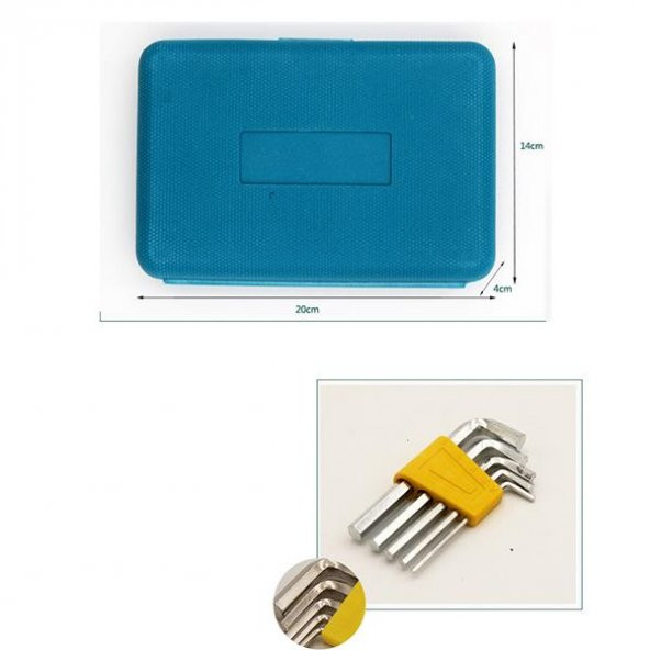 Coofbe Profesyonel Kutulu 12 Parça Tamir Seti Tornavida Pense Falçata Alyan Seti Çok Amaçlı Tamir Seti - 2