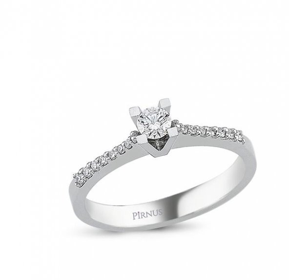 0,27 KARAT PIRLANTA TEKTAŞ YÜZÜK ürün görseli 1