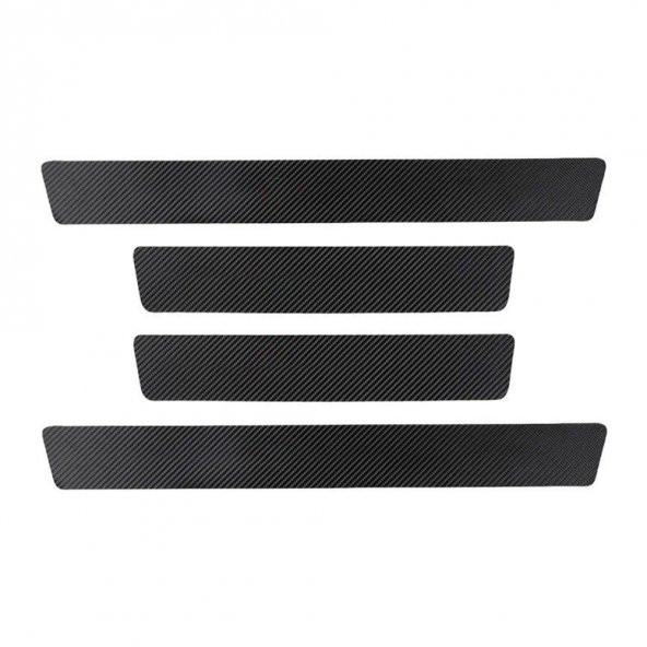 Araç İçi Karbon Kapı Eşik Bandı Kapı Eşiği Folyo Orijinal Hava Kanallı İthal 4Lü Set - 11