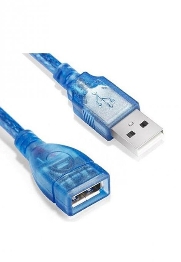 USB 2.0 Uzatma Kablosu 5 Metre - Mavi
