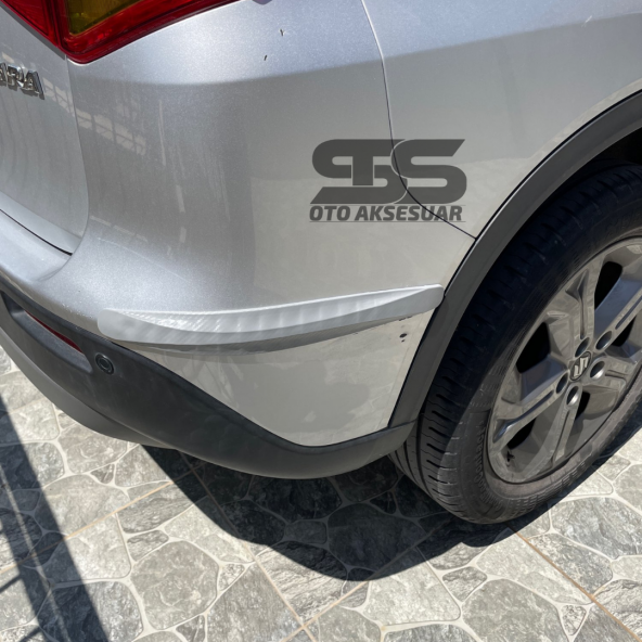 Tampon Koruma Gri Karbon Kabartma Şerit Seti 2li Tampon Koruyucu Şerit Her Araca Uyumludur - 7