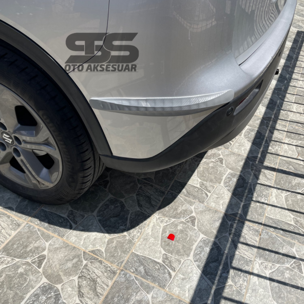 Tampon Koruma Gri Karbon Kabartma Şerit Seti 2li Tampon Koruyucu Şerit Her Araca Uyumludur - 8