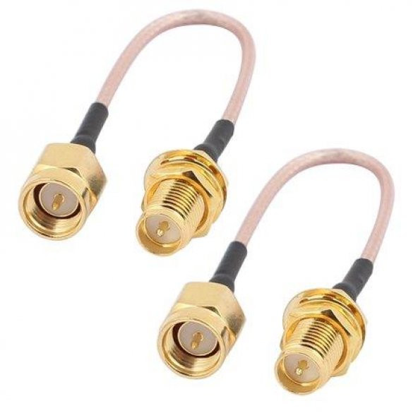 RG-316 SMA Erkek to RP SMA Dişi Çevirici Kablo 15 cm - 1