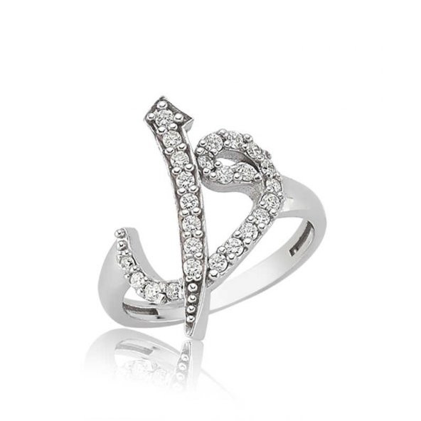 Gümüş Elif Vav Bayan Yüzük SL2647 ürün görseli