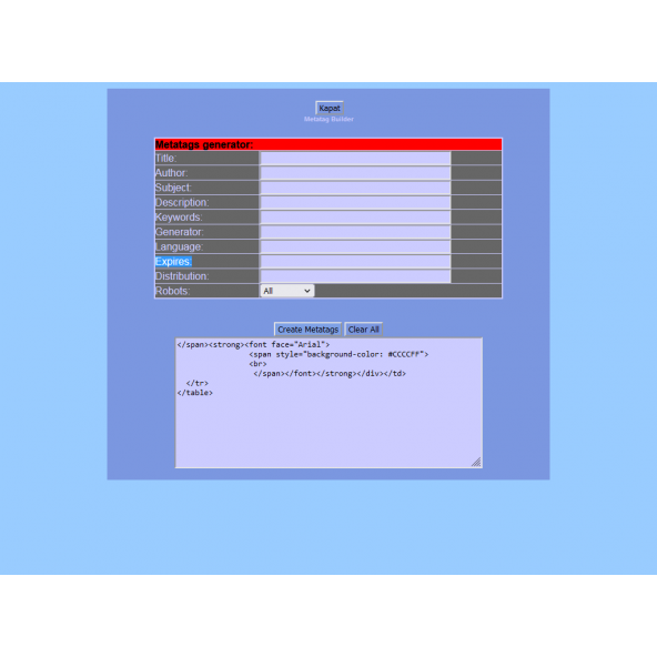 Metatag Builder - 11