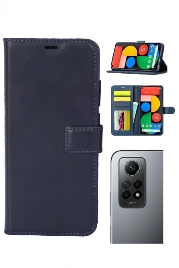 Xiaomi Redmi Note 12 Pro Uyumlu Kamera Korumalı Cüzdanlı ve Kapaklı Kılıf - 2