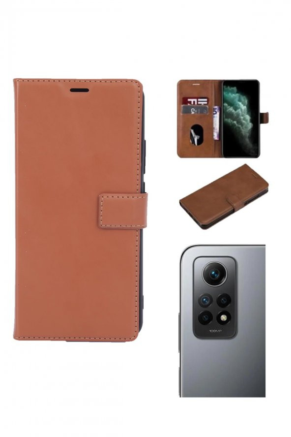 Xiaomi Redmi Note 12 Pro Uyumlu Kamera Korumalı Cüzdanlı ve Kapaklı Kılıf - 3