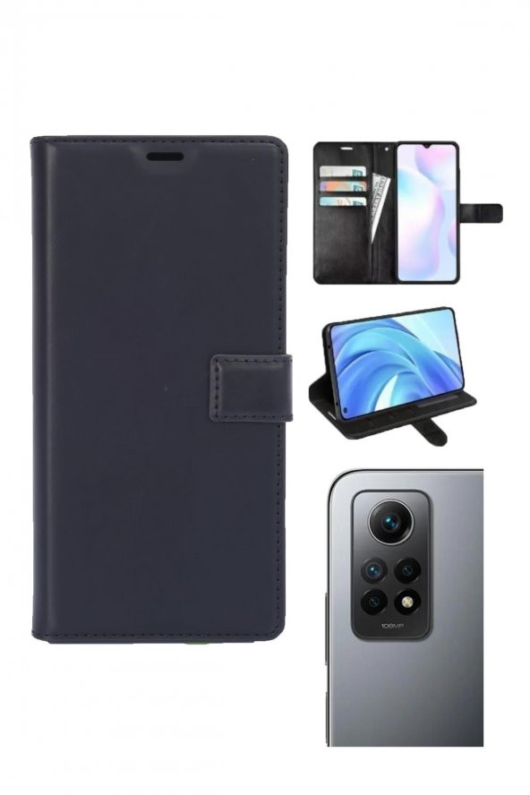 Xiaomi Redmi Note 12 Pro Uyumlu Kamera Korumalı Cüzdanlı ve Kapaklı Kılıf - 5