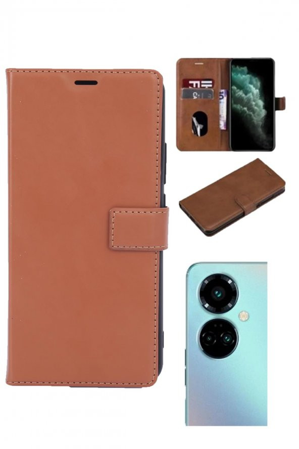 Tecno Camon 19 Pro Kamera Korumalı Cüzdanlı ve Kapaklı Kılıf - Resim 3