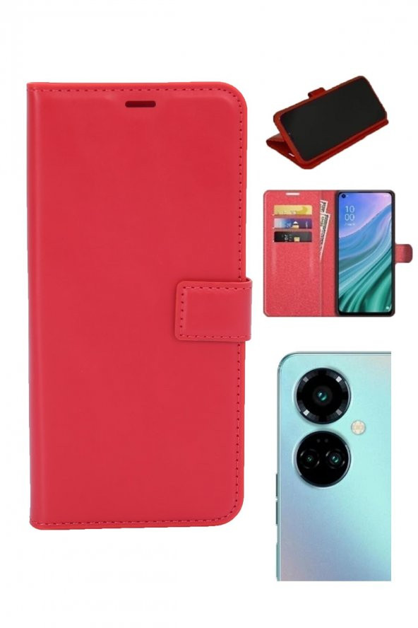 Tecno Camon 19 Pro Kamera Korumalı Cüzdanlı ve Kapaklı Kılıf - Resim 4