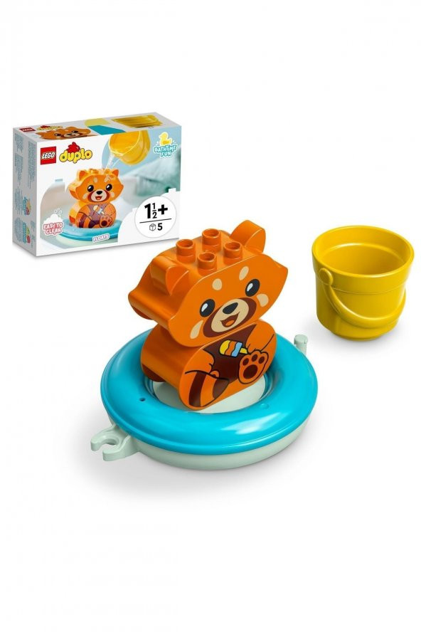 ® Duplo® İlk Banyo Zamanı Eğlencesi: Yüzen Kırmızı Panda 10964 Yapım Oyuncağı (5 Parça) - 2