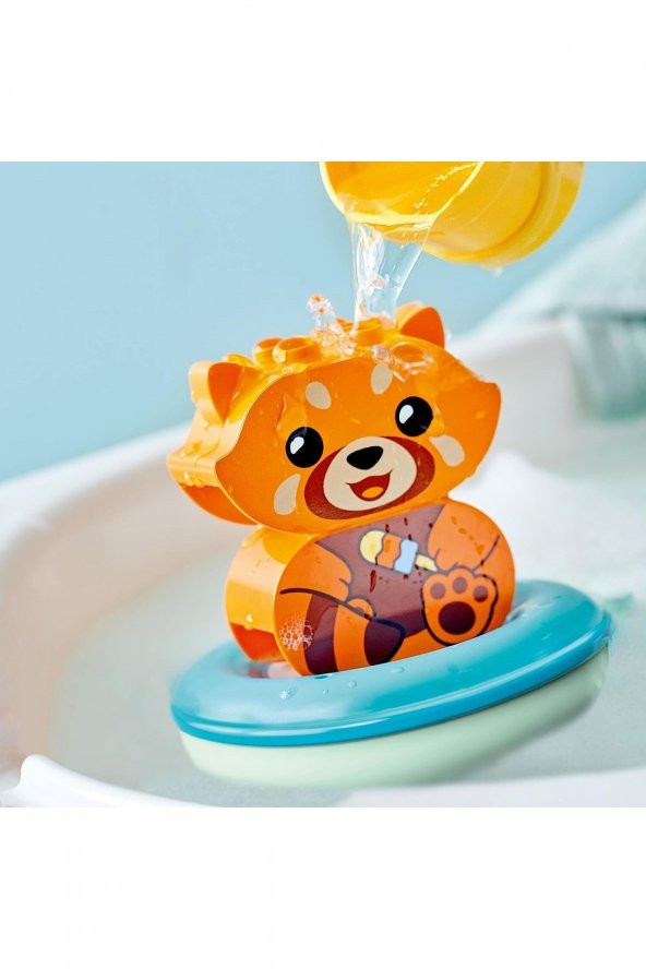 ® Duplo® İlk Banyo Zamanı Eğlencesi: Yüzen Kırmızı Panda 10964 Yapım Oyuncağı (5 Parça) - 9