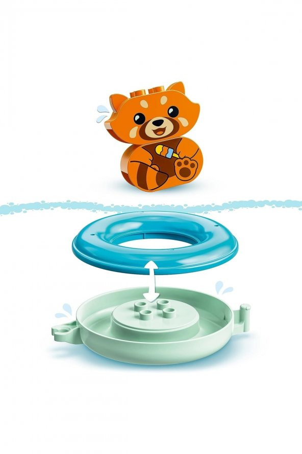 ® Duplo® İlk Banyo Zamanı Eğlencesi: Yüzen Kırmızı Panda 10964 Yapım Oyuncağı (5 Parça) - 11