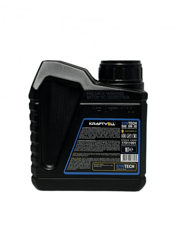 Kraftvoll Germany 5W-30 Yarı Sentetik Motor Yağı 1 Litre - 3