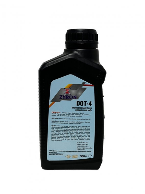 Zyron Dot-4 Fren Yağı 500 Gr. - 3