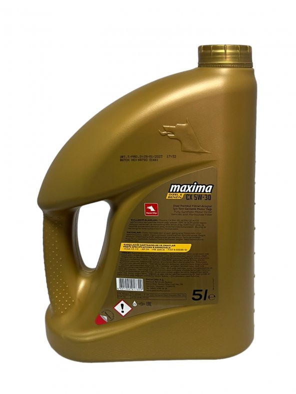 Petrol Ofisi Maxima Cx 5W-30 Tam Sentetik Motor Yağı 5 Litre - 3