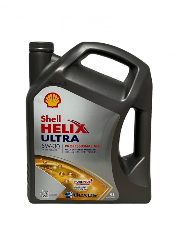 Shell Helix Ultra 5W-30 Pro Ag Tam Sentetik Motor Yağı 5 Litre