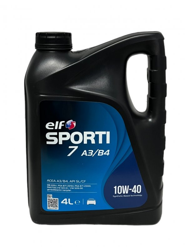 Elf Sporti 7 10W-40 Sentetik Motor Yağı 4 Litre