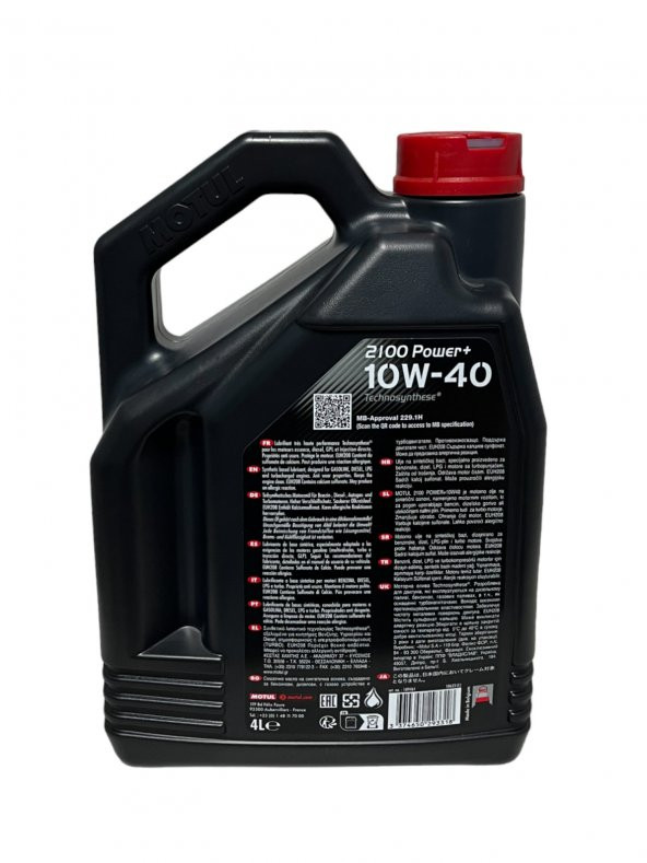 Motul 2100 Power+ 10W-40 Motor Yağı 4 Litre - 3