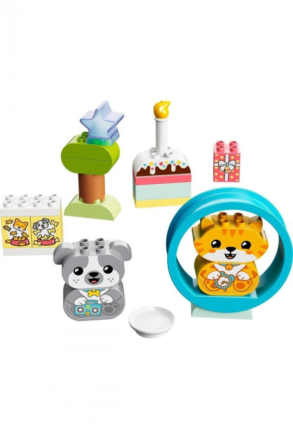 ® DUPLO® Sesli İlk Yavru Köpeğim ve Yavru Kedim 10977 -Evcil Hayvan Oyuncak Yapım Seti(22 Parça) - 2
