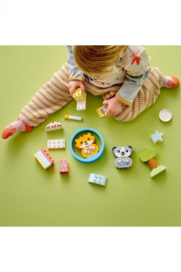 ® DUPLO® Sesli İlk Yavru Köpeğim ve Yavru Kedim 10977 -Evcil Hayvan Oyuncak Yapım Seti(22 Parça) - 8