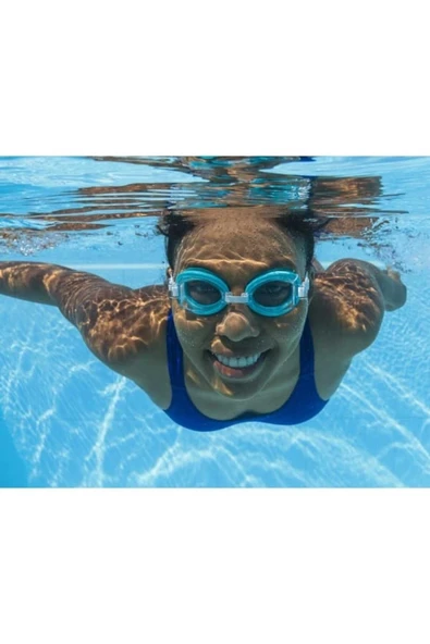 Bestway 14+ Yaş Yüzücü Gözlüğü Vakumlu Uv Korumalı Darbeye Dayanıklı Deniz Gözlüğü Adult Goggles - 7