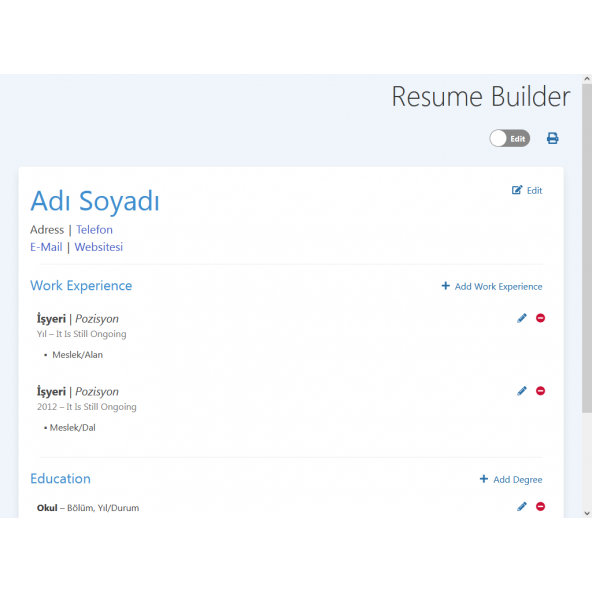 Resume Builder