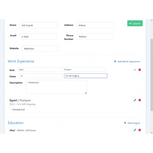 Resume Builder - 3