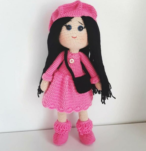 Sevimli İpek Bebek Amigurumi Organik Oyuncak - 1