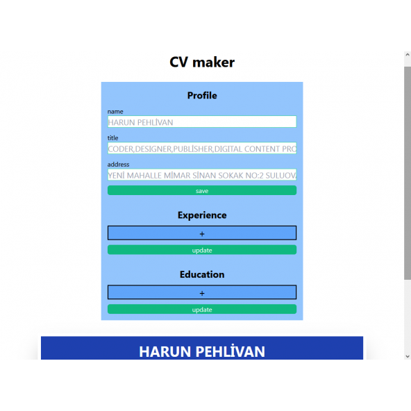 CV Maker