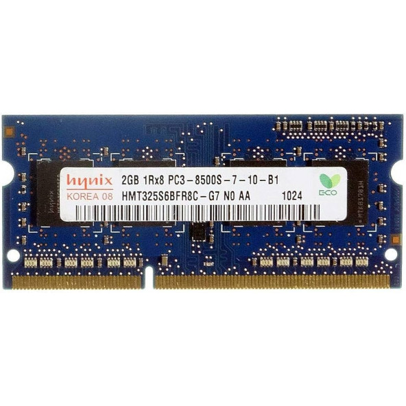 Hynix 2gb Ddr3-1066 Hmt325s6bfr8c-g7 Sodımm Pc3-8500 Notebook Ram