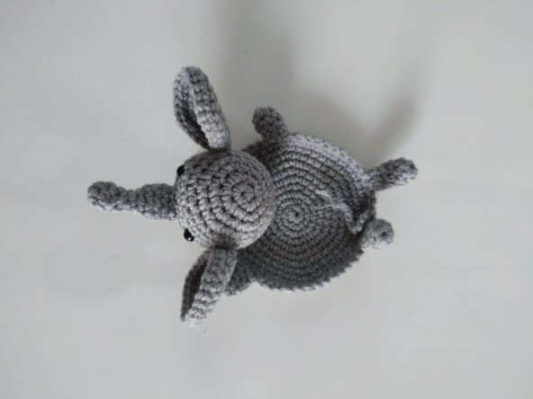 Maskot Fil Amigurumi Organik Anahtarlık ve Bardak Altlığı - 3