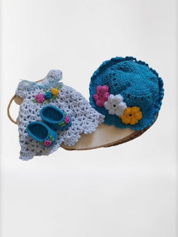 Mavi Rüya Bebek Amigurumi Organik Oyuncak - 2